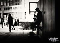 写实街景黑白纽约_图赏